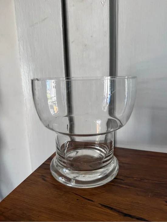 Clear Glass Decorative Hurricane Vase