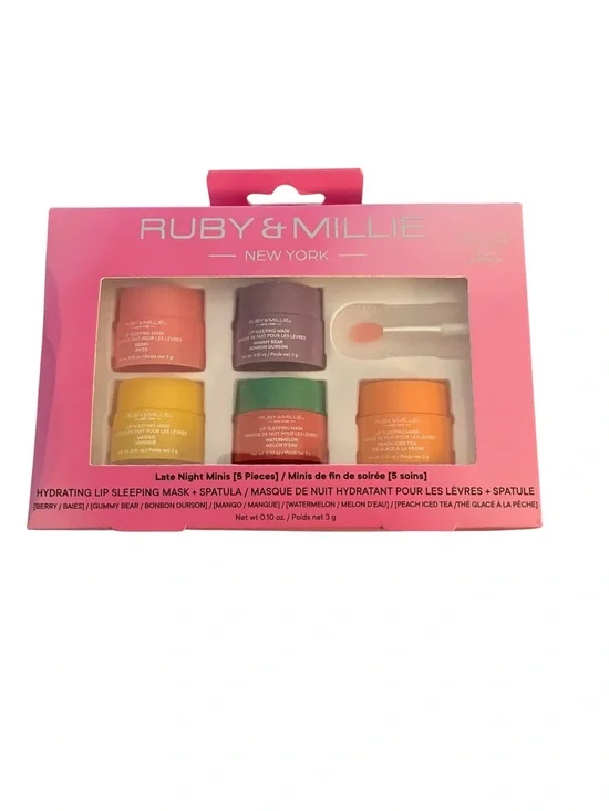 Ruby & Millie Hydrating Lip Sleeping Mask Minis Set, 6-piece. Korean beauty.