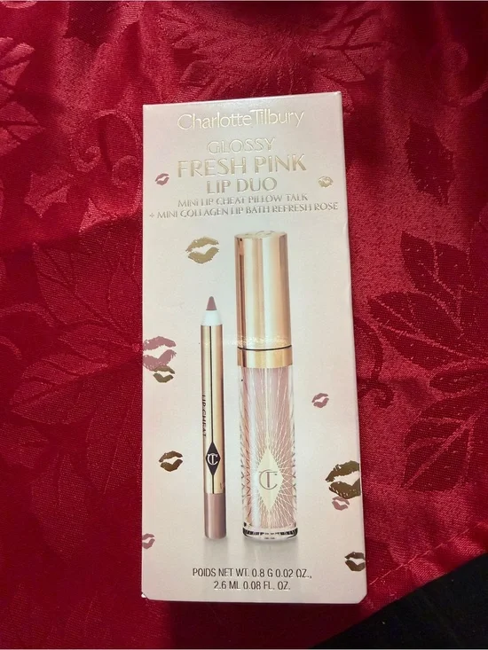 Charlotte Tilbury Fresh Pink Lip Duo — Soft Pink Gloss & Liner