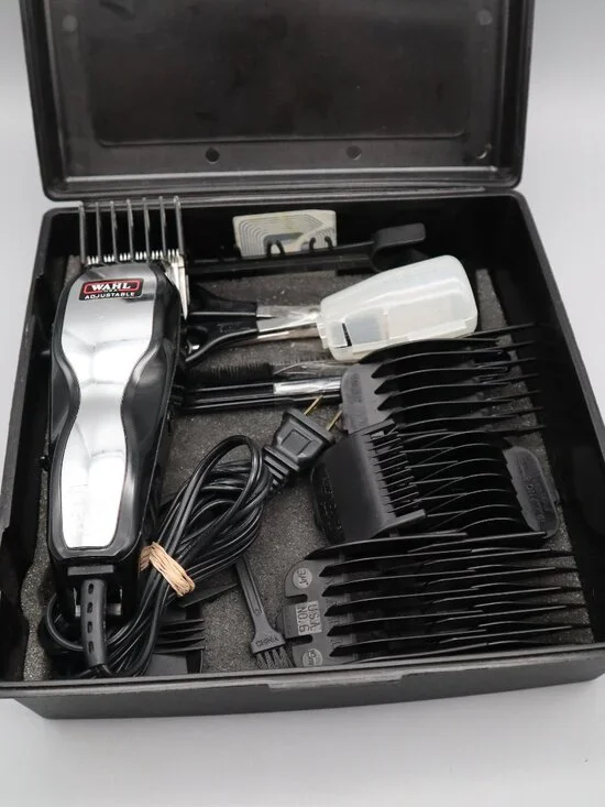 Wahl Adjustable Clippers MC2 w/ Accessories, Scissors, & Hard Carrying Case