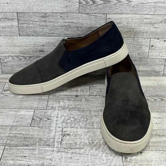 Frye Gemma Cap 3471123SKM Blue Gray‎ Suede Slip-On Shoes Women Size 9M