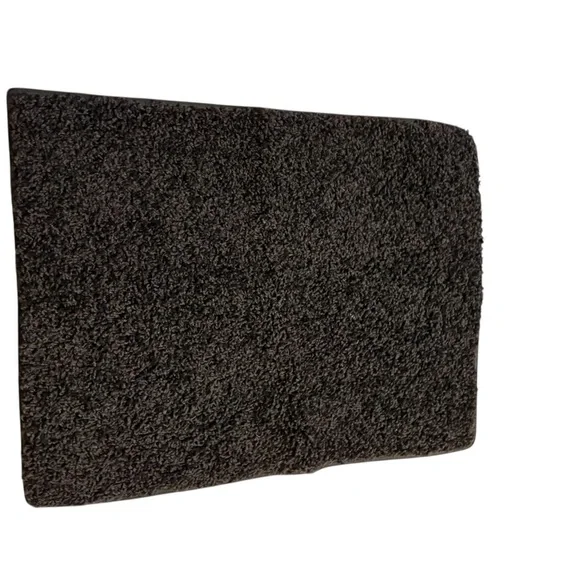 Plush Black Bath Mat