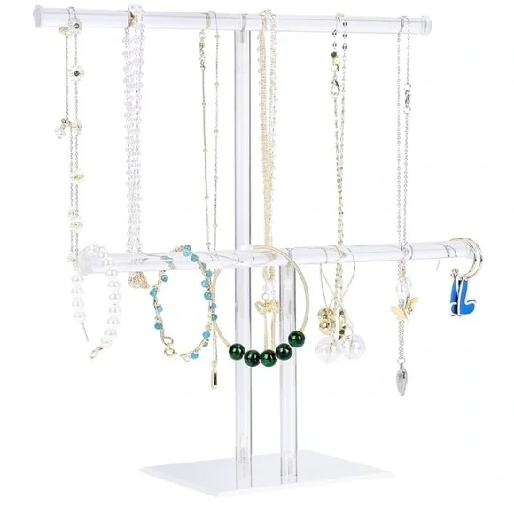 Jewlery display stand for Bracekets Necklaces acrylic two row
