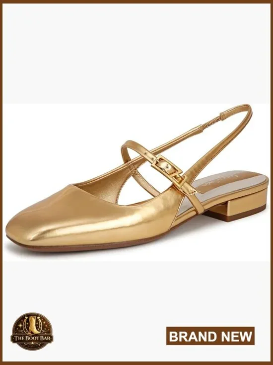 Women's Mary Jane Slingback Ballet Flat with Buckle