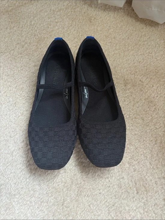 Rothy’s Black Women's Knit Mary Jane Flats