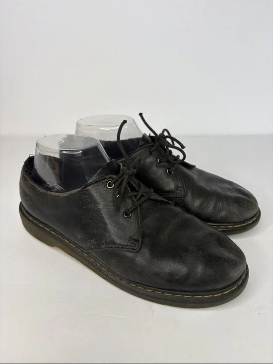 Dr. Martens Black Leather 3-Eye 1461 Derby Shoes