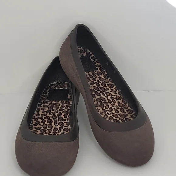 CROCS Brown Women's‎ Ballet Flats SIZE 7. #1640