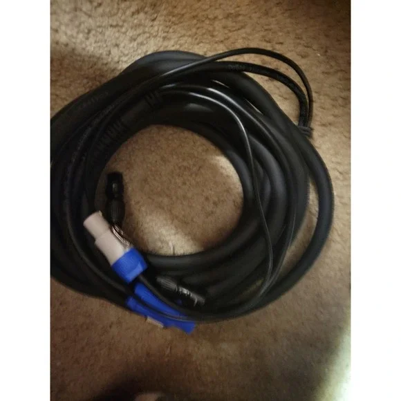 3 Pin DMX & Power Con Combo Link Cable 25 ft – 13AWG Power Control DMX Male Fem
