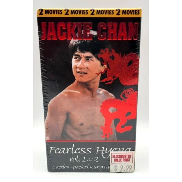 FEARLESS HYENA 1‎ & 2 SEALED VHS MOVIES BOX SET 1995 JACKIE CHAN