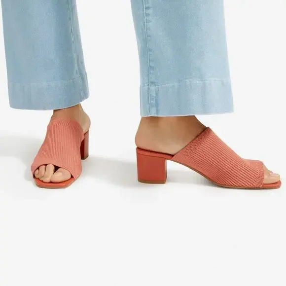 Everlane The Glove Mule Heel in Reknit in 