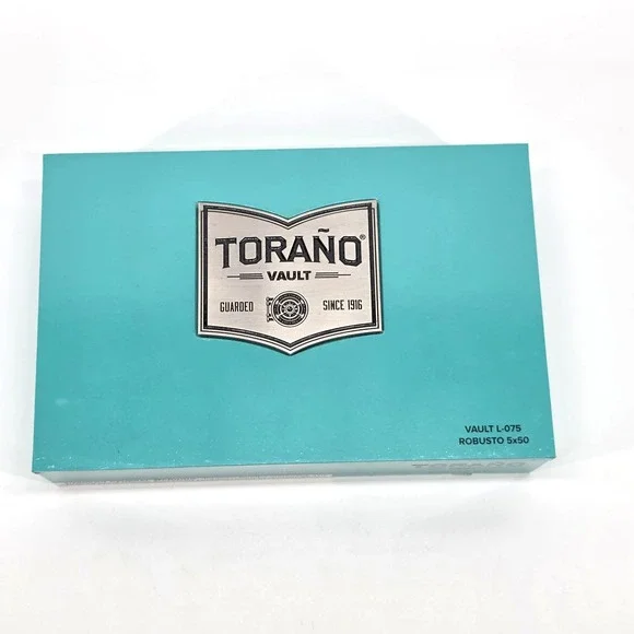 Torano Vault Cigar Box Vault C-033 Robusto Teal Blue Empty