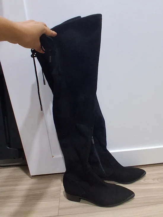 Marc Fisher Black Over-the-Knee Pointed Toe Boots 6.5