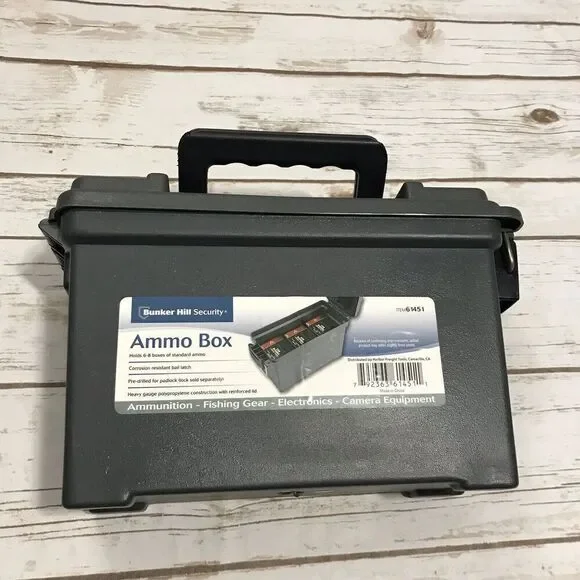 Bunker Hill Security Ammo Dry Box‎ Holds 6-8 Boxes of Ammo