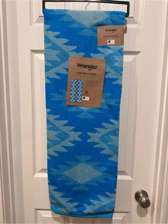 Wrangler Blue Patterned Beach Towel