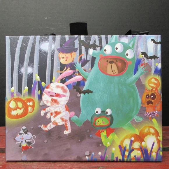 Halloween Storage Box Cute Monsters Pumpkin Trick or Treat Decorative Organizer
