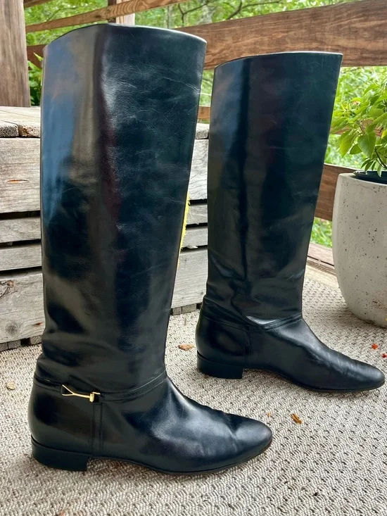 RARE VINTAGE COLE HAAN — HAND MADE IN ITALY 🇮🇹 Leather Knee High Boots