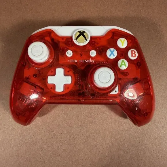 PDP Rock Candy Wired Controller Red White Plastic for Xbox One Console