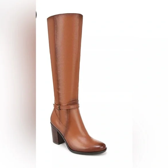 New Naturalizer Women's Kalina Extra Wide Calf Knee High Block Heel Boots 7.5