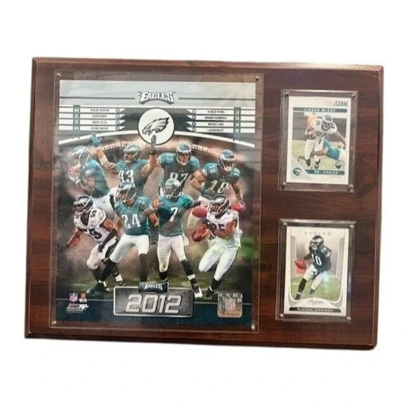Philadelphia Eagles 2012 Commemorative Plaque With LeSean McCoy & DeSean Jackson