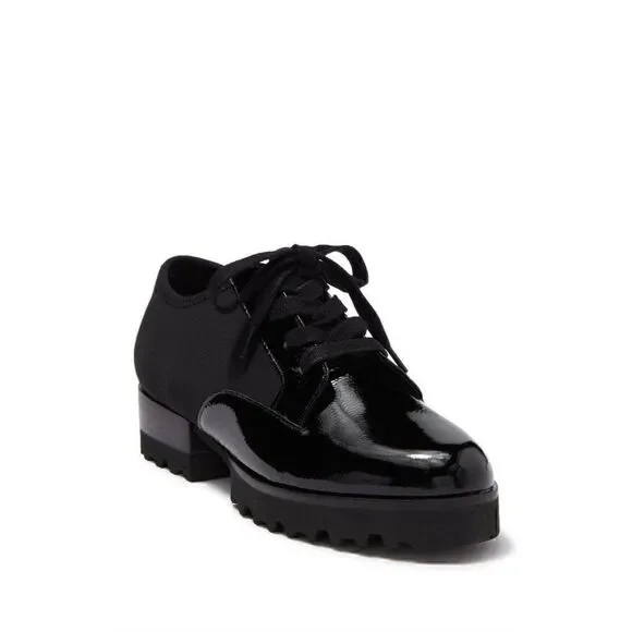 Donald Pliner NEW Elee Black Platform Oxford Shoes‎