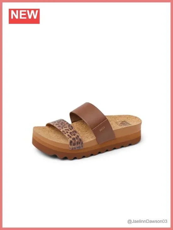 Unlined Vegan Leather Women's Platform Slide Sandals Arch Support Cushioned