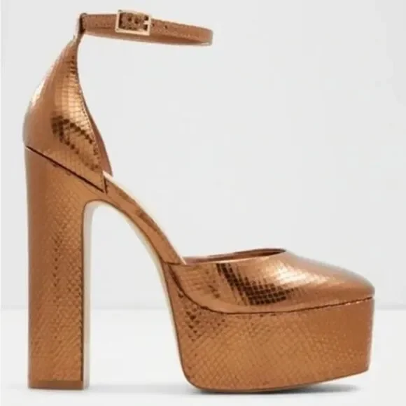 BRAND NEW ALDO JACEY WOMEN'S MISCELLANEOUS BLOCK HEEL SANDAL S2