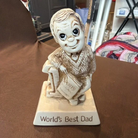 Vintage 1970's Wallace Berries Figure‎ Worlds Best Dad