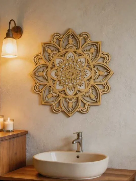 Gold Mandala Metal Wall Art - Decorative Home Wall Decor