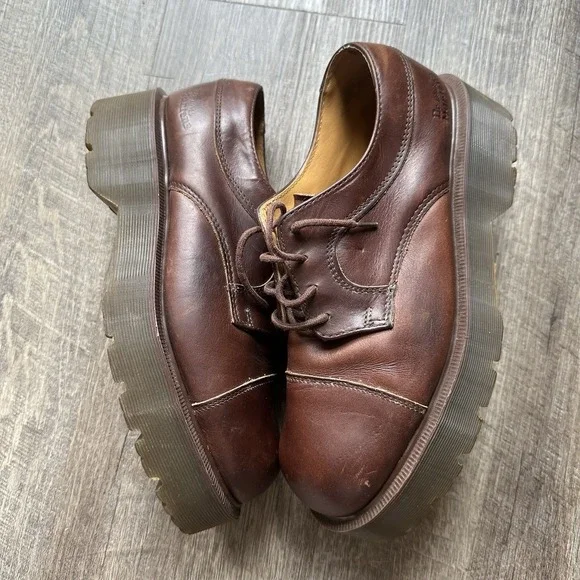 90's Vintage Dr. Martens 8639 Platform Size 7‎ Made In England Y2K Rare Chunky
