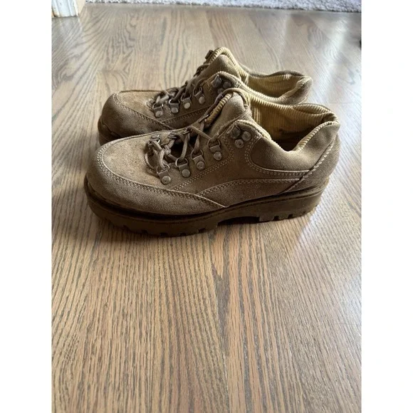VTG Route66 Y2K Creepers Grunge Jammers Platform Chunky Lug‎ Sole Tan Suede Sz 8