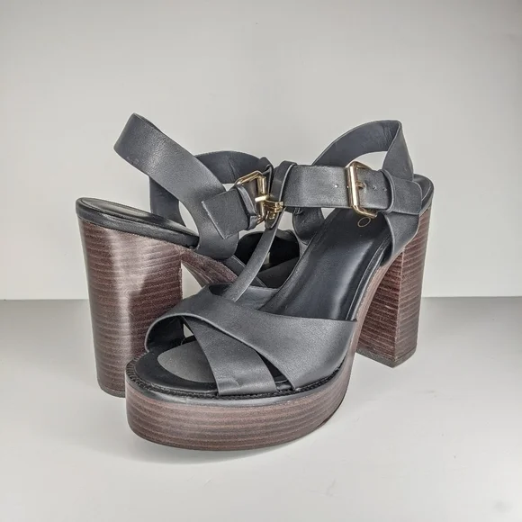 ALDO BLACK PLATFORM HEELS