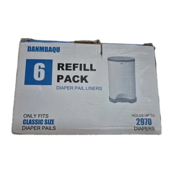 Danmbaqu 6 Refill Pack Compatible w/ Dekor Classic Diaper Pail (A304)