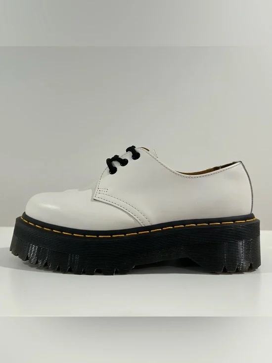 Dr. Martens 1461 Quad White Platform Oxford Shoes Women’s 8 EU 39