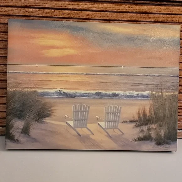 Paradise Sunset Canvas Art Diane Romanello Beach Picture
