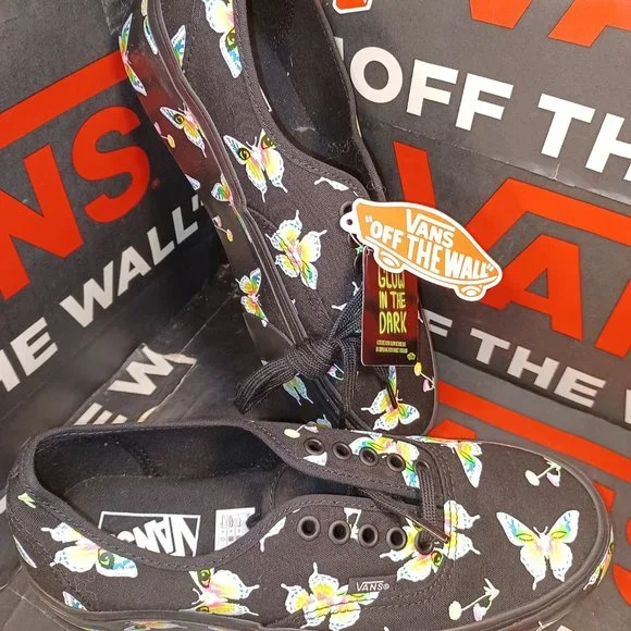 Vans Men's 4/Women's 5.5 Authentic Stacked Morph Blackout Glow In The Dark