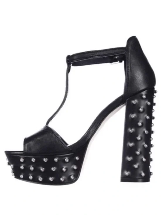 NWOB Rebecca Minkoff Rosa Leather Studded Platform Heels