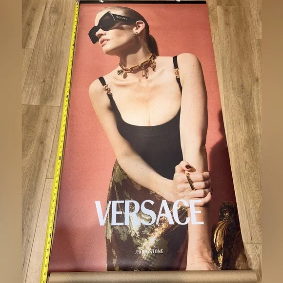 Versace large advertising banner sign