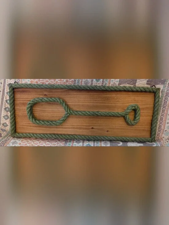 EUC Nautical Theme Ship Rope Paddle Wall Hanging Decor 23.5