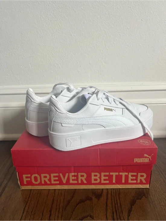 Puma Kids' White Platform Sneakers - Brand New