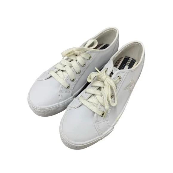 NWOT Tommy Hilfiger Court platform leather sneakers sz‎ 7