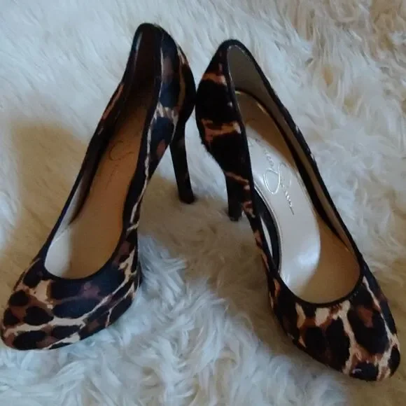 Jessica Simpson platform ,real ponyhair