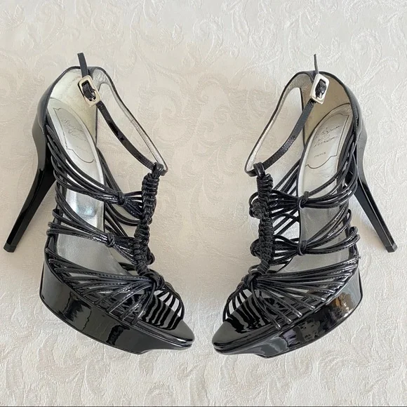 Roger vivier black knotted Lacey Strap sandals