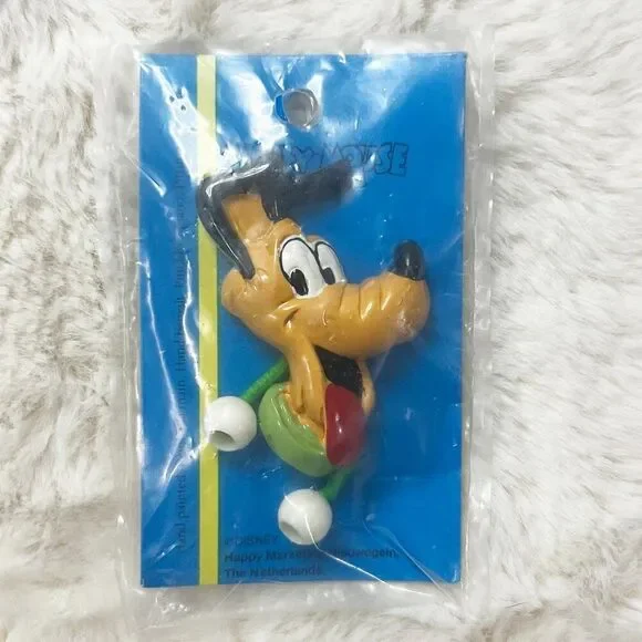 🔮 5/$25 Disney Vintage Hand Painted‎ Pluto Hair Tie