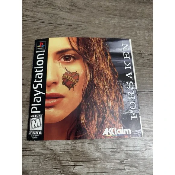 FORSAKEN PlayStation 1 PS1 Manual Only Forsaken‎ With Registration card