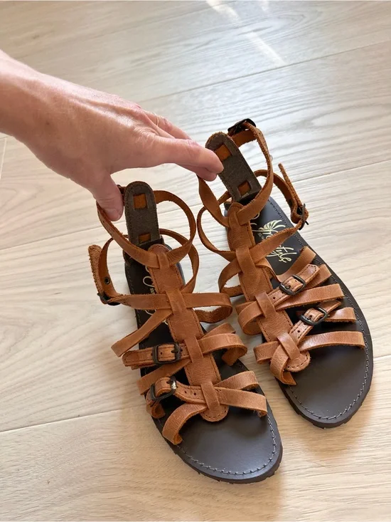 Leather Gladiator Sandals