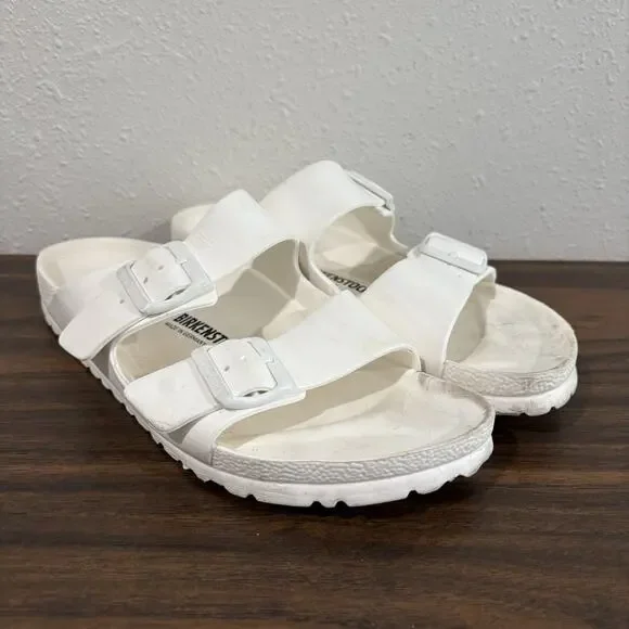 BIRKENSTOCK Arizona Essentials Sandals White EVA Foam US M 8 L‎ 10 EU 41 Casual