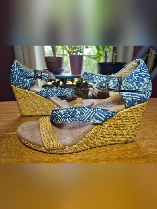 TOMS‎ Clarissa Wedge Sandals - Size 8.5