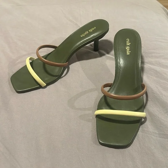 Cult Gaia kitten heel sandals