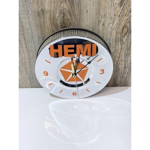 Vintage Hemi air filter Mopar parts Cool clocks 10''