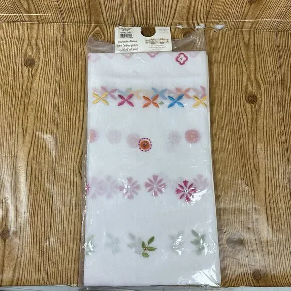Wimpole Street Creations Sheer Shower‎ Curtain 70x72” New Oldstock